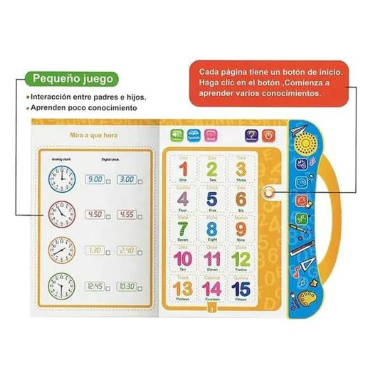 Libro interactivo táctil con sonido