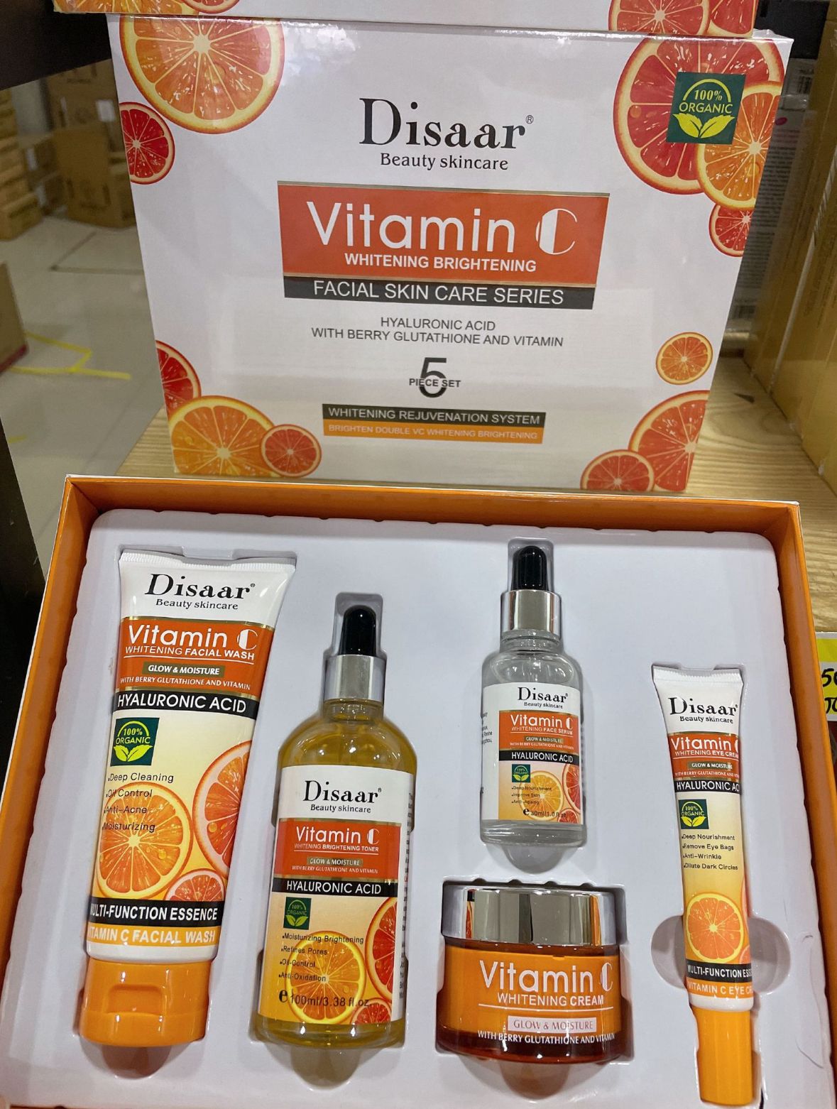 Set facial Vitamina C - 5 Piezas