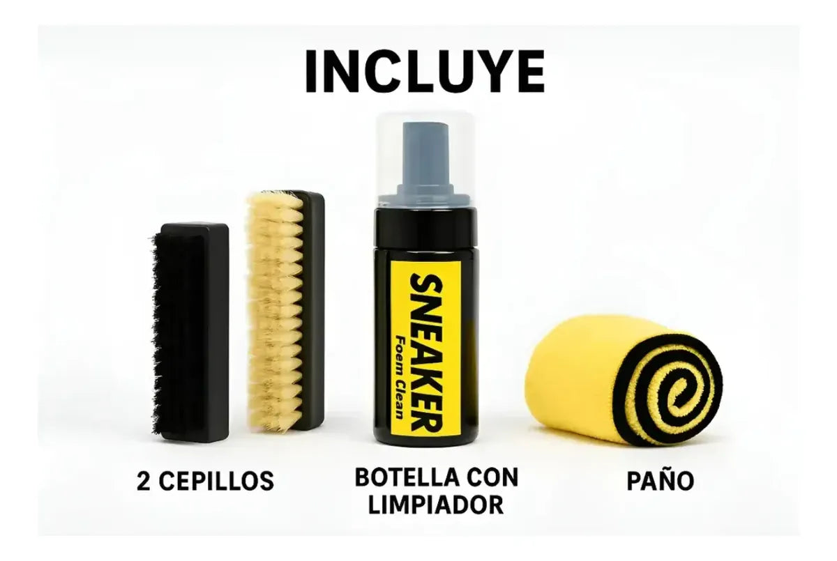 Kit de limpieza zapatillas espuma